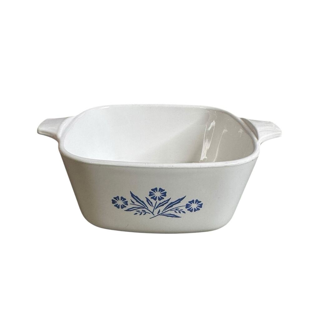 Vintage Corning Ware BLUE CORNFLOWER P-43-B 2 3/4 Cup Casserole Dish No Lid